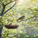 Birds nest in the tree wallpaper  screen for extension Chrome web store in OffiDocs Chromium