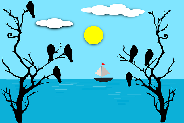 Free download Birds Sun Tree -  free illustration to be edited with GIMP free online image editor