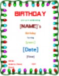 Download grátis Modelo de cartão de convite de festa de aniversário DOC, XLS ou PPT modelo gratuito para ser editado com o LibreOffice online ou OpenOffice Desktop online