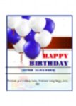 Download gratuito Modello di biglietto di auguri di compleanno Modello DOC, XLS o PPT gratuito da modificare con LibreOffice online o OpenOffice Desktop online