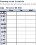 Libreng pag-download ng Biweekly Work Schedule DOC, XLS o PPT template na libreng i-edit gamit ang LibreOffice online o OpenOffice Desktop online