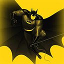 Black Bat in Yellow  screen for extension Chrome web store in OffiDocs Chromium