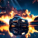 Black Bugatti Live Wallpaper New Tab  screen for extension Chrome web store in OffiDocs Chromium