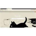 Black cat  screen for extension Chrome web store in OffiDocs Chromium