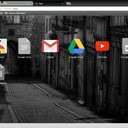 Skrin Tema Gradien Hitam untuk sambungan kedai web Chrome dalam OffiDocs Chromium