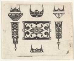 Free download Blackwork Print with Nine Motifs free photo or picture to be edited with GIMP online image editor