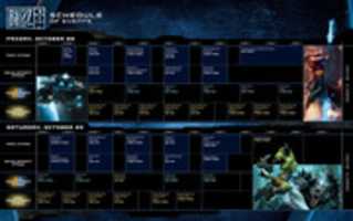 Free download BlizzCon 2010 Schedule free photo or picture to be edited with GIMP online image editor