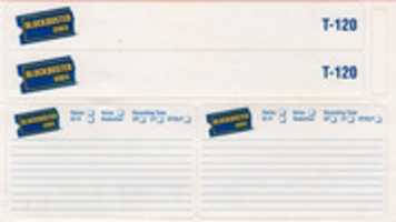 Free download BLOCKBUSTER VHS LABELS free photo or picture to be edited with GIMP online image editor