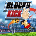 Écran de jeu Blocky Kick 2 pour l'extension Chrome web store dans OffiDocs Chromium