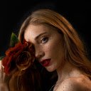Blonde Girl with Flowers  screen for extension Chrome web store in OffiDocs Chromium