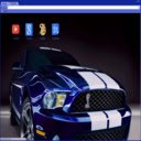 OffiDocs Chromium の拡張機能 Chrome Web ストア用の青い 2015 Shelby Cobra 画面