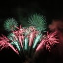 Blue and Pink Fireworks  screen for extension Chrome web store in OffiDocs Chromium