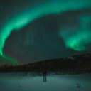 Blue aurora phenomenon in Antarctica theme  screen for extension Chrome web store in OffiDocs Chromium