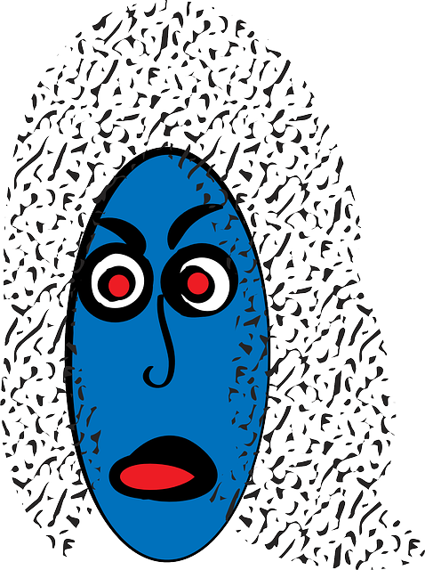 免费下载 蓝色的脸 女人 - 免费矢量图形Pixabay 使用GIMP 进行编辑的免费插图 免费在线图像编辑器