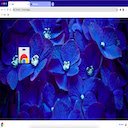 Tela Blue Flowerthemeforchrome para extensão da loja virtual do Chrome no OffiDocs Chromium