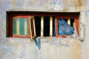 Free download Blue Jeans in a Broken Window free photo or picture to be edited with GIMP online image editor