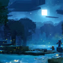 Blue Lake Minecraft Dive Into Adventure!  screen for extension Chrome web store in OffiDocs Chromium