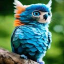 Blue owl wallpaper  screen for extension Chrome web store in OffiDocs Chromium