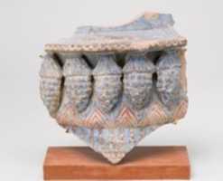 Free download Blue-Painted Jar Fragment With Molded Decoration from Malqata free photo or picture to be edited with GIMP online image editor
