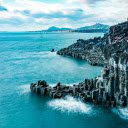 Blue Sea and High Cliffs  screen for extension Chrome web store in OffiDocs Chromium