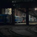 Blue Train on Train Station  screen for extension Chrome web store in OffiDocs Chromium