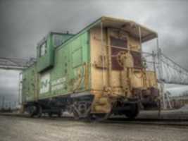Free download BN Caboose In Yard free photo or picture to be edited with GIMP online image editor