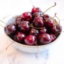 Bowl of ripe red cherries  screen for extension Chrome web store in OffiDocs Chromium
