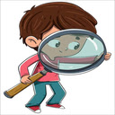 Boy holding a magnifying glass Wallpaper  screen for extension Chrome web store in OffiDocs Chromium
