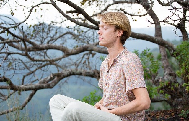 Free download boy meditate relax calm yoga free picture to be edited with GIMP free online image editor