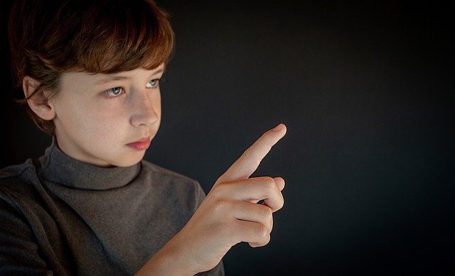 Free download boy pointing portrait baby free picture to be edited with GIMP free online image editor