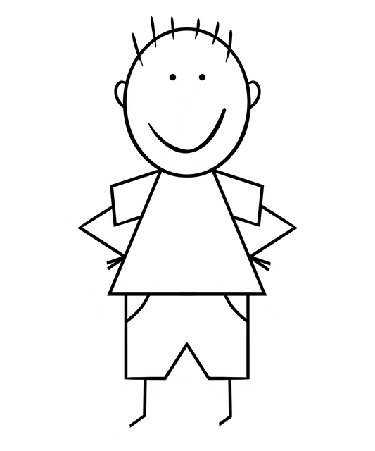 Free download Boy Stick Figure Drowning -  free illustration to be edited with GIMP free online image editor