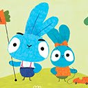 Tela do Brave Bunnies Cartoon Game para extensão Chrome web store em OffiDocs Chromium