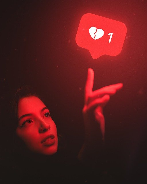 Free download break hart red model portrait free picture to be edited with GIMP free online image editor