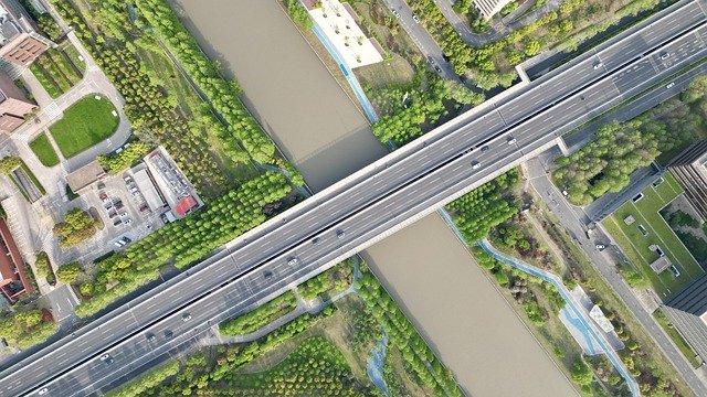 Free download bridge aerial photography drone dji free picture to be edited with GIMP free online image editor