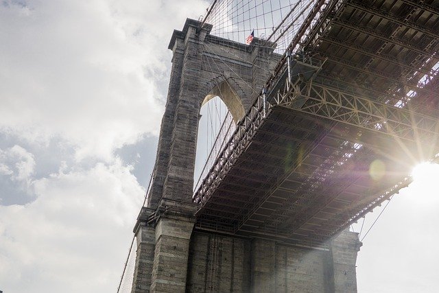Free download bridge brooklyn bridge nyc new york free picture to be edited with GIMP free online image editor