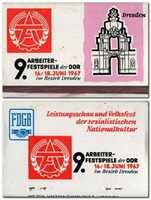 Free download Briefchen 9. Arbeiterfestspiele 1967 free photo or picture to be edited with GIMP online image editor