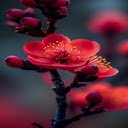 Bright red flower wallpaper  screen for extension Chrome web store in OffiDocs Chromium