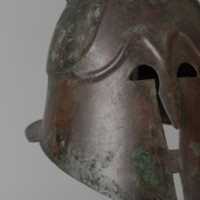 Free download Bronze helmet of Apulian-Corinthian type free photo or picture to be edited with GIMP online image editor