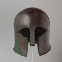 Free download Bronze helmet of Corinthian type free photo or picture to be edited with GIMP online image editor