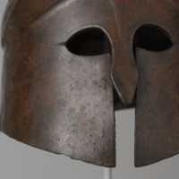 Free download Bronze helmet of South Italian-Corinthian type free photo or picture to be edited with GIMP online image editor