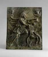 Free download Bronze plaque of Mithras slaying the bull free photo or picture to be edited with GIMP online image editor