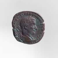Free download Bronze sestertius of Trebonianus Gallus free photo or picture to be edited with GIMP online image editor