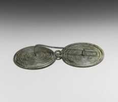 Free download Bronze spectacle fibula (safety pin) free photo or picture to be edited with GIMP online image editor