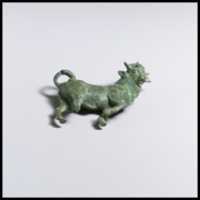 Free download Bronze statuette of a bull free photo or picture to be edited with GIMP online image editor