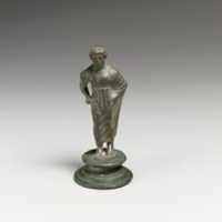 Free download Bronze statuette of a draped youth free photo or picture to be edited with GIMP online image editor
