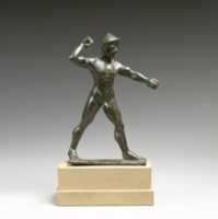 Free download Bronze statuette of a hunter free photo or picture to be edited with GIMP online image editor