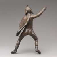 Free download Bronze statuette of a rider wearing an elephant skin free photo or picture to be edited with GIMP online image editor