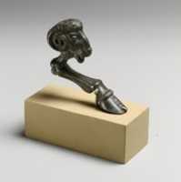 Free download Bronze support in the form of a rams head and foreleg free photo or picture to be edited with GIMP online image editor