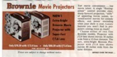 Free download Brownie Movie Projectors ad free photo or picture to be edited with GIMP online image editor