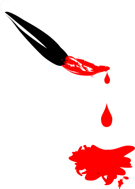 تنزيل مجاني للرسومات التوضيحية المجانية Brush Drip Red ليتم تحريرها باستخدام محرر الصور على الإنترنت GIMP